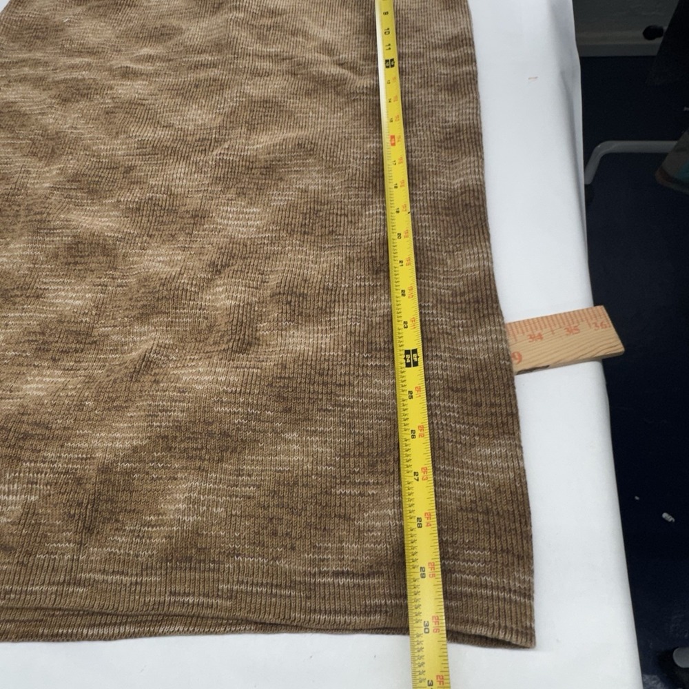 Women's Size 2X Wild Fable Light Brown Space Dye Sweater Knit Halter Dress (JN) - Picture 7 of 7